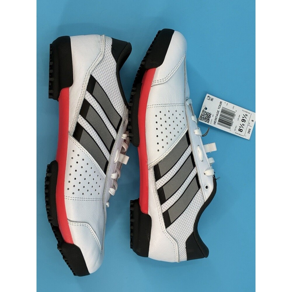 Adidas Heritage Tour Cycling Shoes White Black Red Men’s 8.5 NWOB